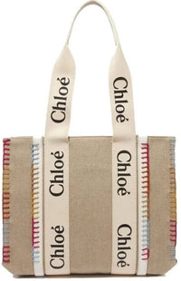 Thumbnail for Chloe Tote Bag - Beige Wool