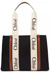Thumbnail for Chloe Tote Bag - Black Linen